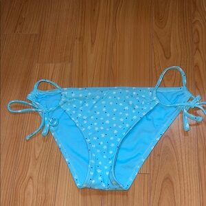 Blue Daisy Print Bikini Set